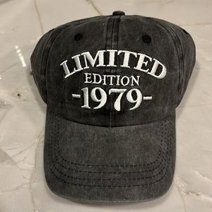 Brand new in package. Limited edition 1979 adjustable hat.